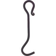 Black Wrought Iron Damper Hook - 10 inch