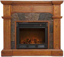 Mission Fireplace, ELECTRIC, MISSION OAK