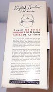 Porcelain Enamel and Steel 2 Quart Tea Kettle with English Garden Design N3