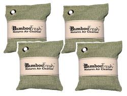 Bamboo Charcoal Air Purifying Bag, 2 Pack 400g Natural Freshener NON-TOXIC Purifier ~ NATURALLY ELIMINATES Odors... N3