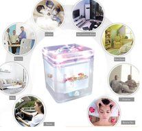 Great Polly 220ml 7 Color Lights Changing USB Colorful LED Ultrasonic Air Humidifier Atomizer Air Purified Mini... N7