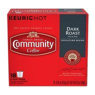 Community Coffee Dark Roast, K-Cup for Keuirg Brewers, 18 Count