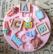 DIY Cake Decorating Fondant Silicone Sugar Craft Mold, Mini N3