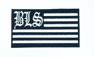 BLS Black Label Society Heavy Metal Rock Punk Music Band Logo Patch Sew Iron on Embroidered Polo T-shirt Vest...