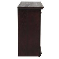 Gracelvoe Large Room Electric Quartz Infrared Fireplace Heater Deluxe Mantel Oak / Walnut (Dark Walnut) N5