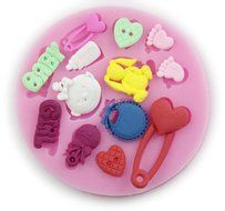 Autek Girl Baby Fondant Mold Silicone Sugar Craft Mold Flower Cake Decorating DIY #3DMold-94 N2