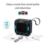 SoundPEATS P2 Wireless Waterproof Portable Bluetooth Speakers with Bult in Mic - Green N17