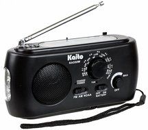 Kaito KA332W Portable Hand Crank Solar AM/FM NOAA Weather Radio with Cell Phone Charger &amp; 3-LED Flashlight (Green) N2