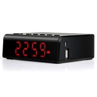 BonyTek Alarm Clock Radio,Portable Wireless Bluetooth Alarm Clock Speaker with FM Radio,TF Reader,MP3 Music Player...