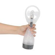 AMA(TM) Personal Portable Handheld Mini Fan Two Leaves Battery Operated Air Conditioner Cooler (White) N3
