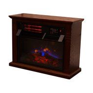 Walcut 1500W 5118BTU Embedded Insert Quartz Infrared 3D Flame Electric Fireplace Heater 3 Color Flame Remote Control N2