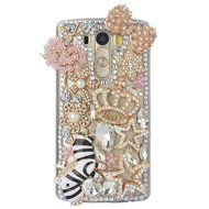 Spritech(TM) Bling Phone Case For LG V10,3D Handmade Crystal Perfume Pattern Accessary Design Clear Cellphone... N23