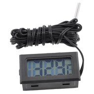 Plastic LCD Display Digital Thermometer -50 to 70 Celsius Black