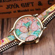AutumnFall&reg; Women Bohemian Bracelet Woven Braided Handmade Wrap Bracelet Watch (A) N2