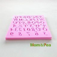 Mom&amp;pea 0520 Numbers &amp; Letters Shaped Silicone Mould for Fondant Cake Sugar Paste Cake Decoration 3d Cake Toppers...