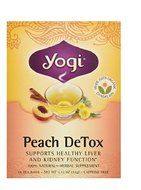 Yogi Tea,16 Tea Bags (Peach Detox, 1 Pack) N8