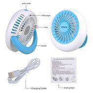 Mini USB Fan GEEDIAR Portable Rechargeable Table Desk Personal Fan for Laptop Room Office Outdoor Travel Blue N2