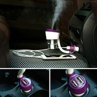 YJY 2-Hours 50mL Aromatherapy Essential Oil Diffuser for Car with USB Port Hub, Silent Ultrasonic Waterless Auto... N7