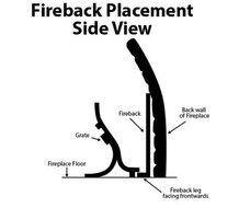 Model SDHM-7 Super Duty Heat Master Fireback 31" Wide, 15 1/2" Tall, 1" Thick! N2