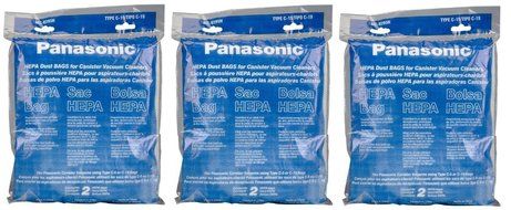 Panasonic MC-V295H Type C-19 Canister HEPA Vacuum Bag, Pack of 2