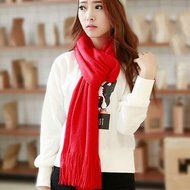 KAKA(TM) Women's Korean Artistic Stylish Winter Colorful Knitting Wool Scarves Oversized Dual Using Scarf Shawl... N20