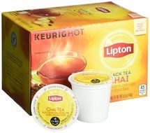 Lipton Black Tea Chai K Cups, 10 count, (Pack of 6) N6