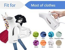 Tepoinn Home and Travel Garment Steamer, Global Voltage, 400W Lightweight Portable Handheld Mini, Ultra Fast Heat-up...