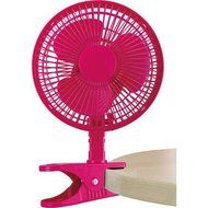 Principal 2-In-1 6&quot; Front Metal Grill Super-quiet Motor Durable, Desk/Clip Fan- Pink