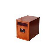 Comfort Glow, QEH1500, Infrared Quartz Heater with Remote, Chestnut Oak Finish