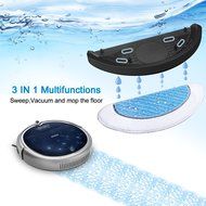 Haier Robot Vacuum Cleaner Floor Cleaner with Self Charging and Wet Mop with Remote Control Blue