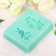 Easter Rabbit Cake Mold Silicone Handmade Soap Mould N6