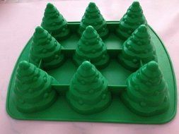 Creativemoldstore 1pcs 3D Christmas Trees (HY1-127) Food Grade Silicone Cake/Chocolate/Jelly/Pudding/Ice/Candy... N2