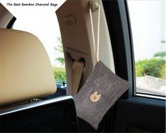 Lysa 100% Organic Natural Bamboo Charcoal Bag - Home / Car Air Cleaner, Air Refreshing Agent (Black+gray-100g*2) N13