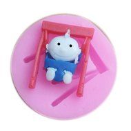 SHINA Swing Baby Fondant Mold Silicone Sugar Craft Mold Flower Cake Decorating DIY N3