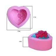 Dachun Love Heart Rose Diary Silicone Gel Non-stick Cake Bread Mold Chocolate Jelly Candy Baking Roasting Mould N4