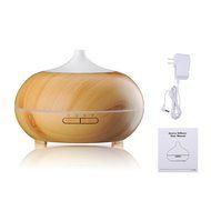 Scenic 300ml Aroma Essential Oil Diffuser, Wood Grain Ultrasonic Cool Mist Humidifier for Office Home Bedroom... N3