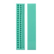 Hot Three Row 6/8/10mm Beads Silicone Mould Cake Decor Mold Sugarcraft N2