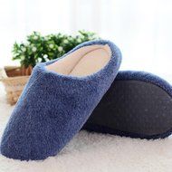 AutumnFall Women Soft Warm Indoor Candy Colors Cotton Slippers Home Anti-slip Shoes (40, Pink) N2