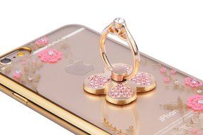 iPhone 5S Case, iPhone SE Case, PHEZEN Clear Soft TPU Protective Case Back Cover with Beautiful Cherry Blossom... N4