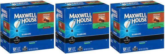 Maxwell House Caf&eacute; Collection Coffee, Decaf K-Cups, 5.57 oz - 18 Count