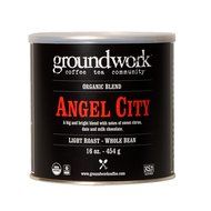Groundwork Coffee, Organic Angel City, Whole Bean, 16 Ounce Cans (Pack of 2)
