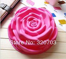 8&quot; Big Rose Shape Food Grade Silicone Cake Mold Birthday Cake Bakeware(1pcs)