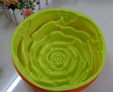 8&quot; Big Rose Shape Food Grade Silicone Cake Mold Birthday Cake Bakeware(1pcs) N2