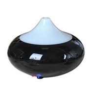 Ultrasonic Aroma Essential Oil Diffuser Humidifier for Home Yoga Office Spa Bedroom Baby Room (Dark Wooden-grain) N6