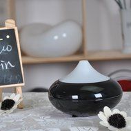 Ultrasonic Aroma Essential Oil Diffuser Humidifier for Home Yoga Office Spa Bedroom Baby Room (Dark Wooden-grain) N8