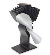 Large Caframo Heat-Circulating Stove-Powered Ecofan, in Nickel