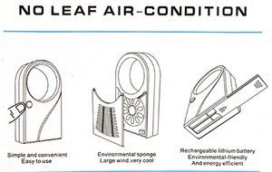 SMO Summer Mini USB 2.0 and Battery Powered Dual Handheld No Leaf Air Condition Bladeless Portable Refrigeration... N4