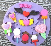 DIY Cake Decorating Fondant Silicone Sugar Craft Mold, Mini Lollipop N2