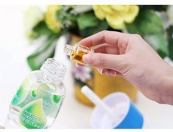 Mini Portable Bottle Cap Air Humidifier with USB Cable for Office Home, Blue Color N2