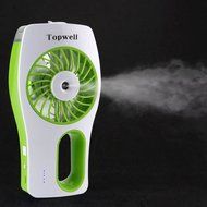 Topwell USB Mini Misting Fan Built-in Rechargeable Misting Fan Handheld Personal Cooling Mist Humidifier for Home... N2